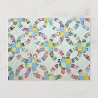 Colourful patchwork quilt