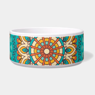 Colourful patchwork tile: Islamic motifs.