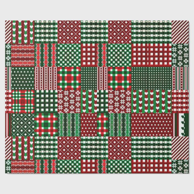 colourful patchwork wrapping paper (Seam)