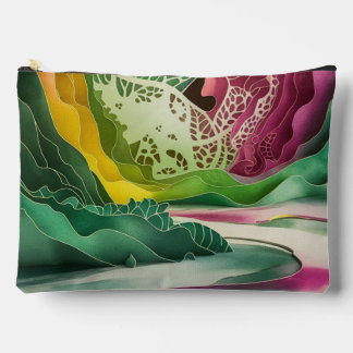 Colourful Pathway Accessory Pouch Handbag