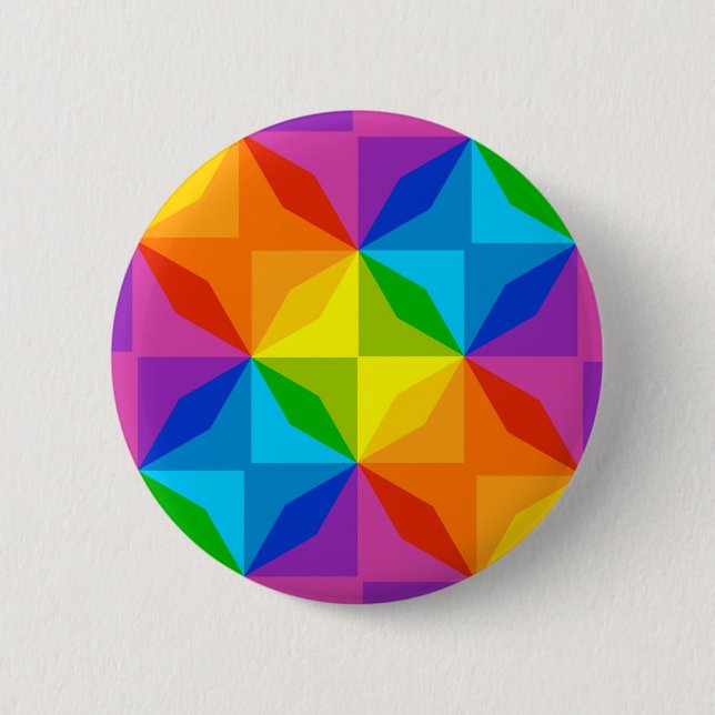 Colourful Pattern 6 Cm Round Badge (Front)