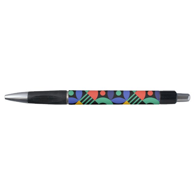 Colourful Pattern                  Black Ink Pen (Front)
