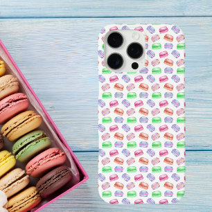 Colourful Pattern Cookies Macarons Dessert iPhone 16 Pro Max Case
