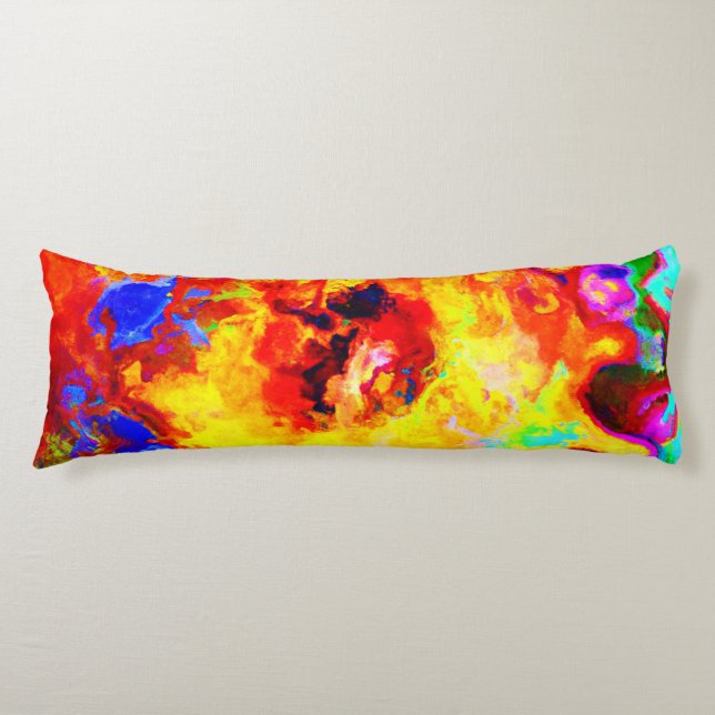 Colourful Pattern Explosion Body Cushion (Front)