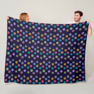 Colourful Pattern Fleece Blanket