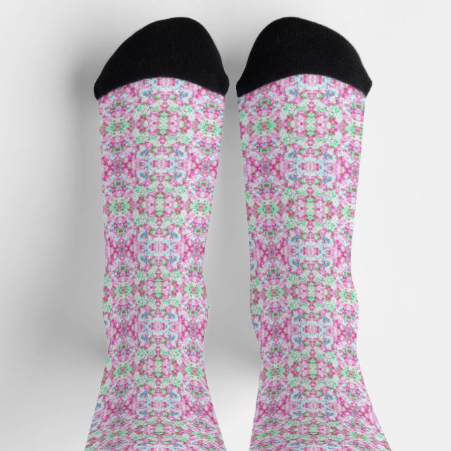 Colourful Pattern Geometric Socks (Top)