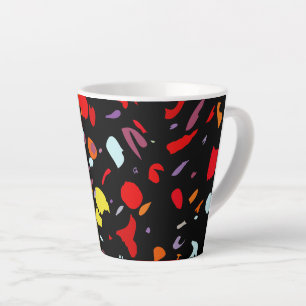 Colourful Pattern Latte Mug