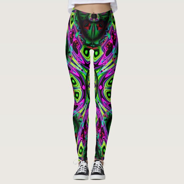 Colourful pattern leggings (Front)