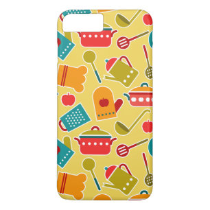 Colourful pattern of kitchen utensils iPhone 8 plus/7 plus case