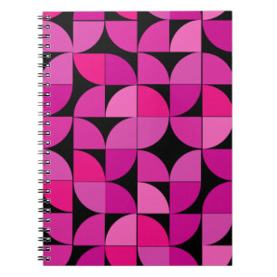 Colourful Pattern, Pink, Rose, Floral Pattern Notebook