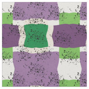 colourful pattern - purple, green, square fabric