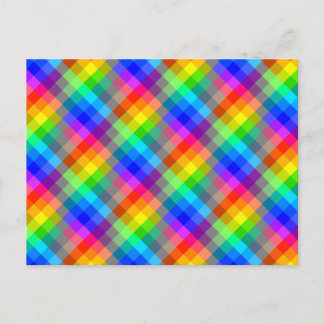 Colourful pattern. Rainbow Colours. Postcard