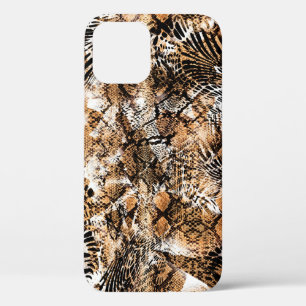 Colourful Pattern Study, Leopard, Zebra, Camouflag iPhone 12 Case
