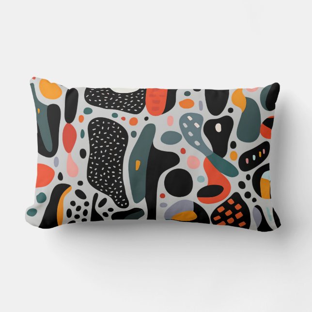 Colourful Pattern Throw Pillow (Front)