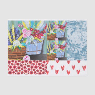 Colourful Pattern Tissue Paper for DIY