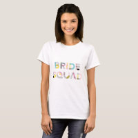 Colourful Pattern Typography Modern Bride Squad