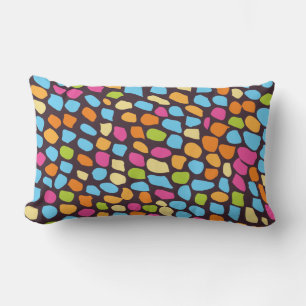 colourful patterned lumbar cushion