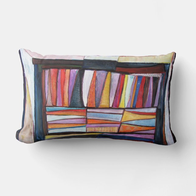Colourful patterned pillow (Front)