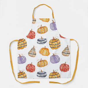 Colourful Patterned Pumpkins Apron