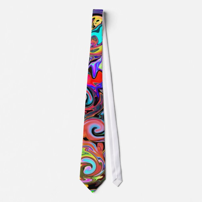 Colourful Patterned Swirl Tie Customise (Front)