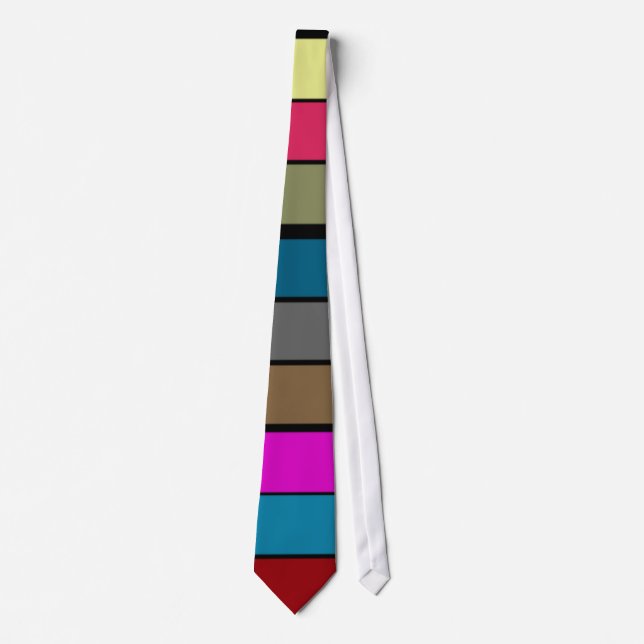 Colourful Patterned Tie Customise (Front)