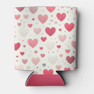 Colourful patterned Valentine's day heart Cooler