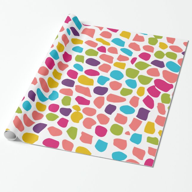 colourful patterned wrapping paper (Unrolled)
