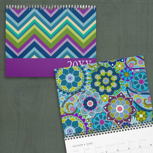 Colourful Patterns and Funky Designs Calendar