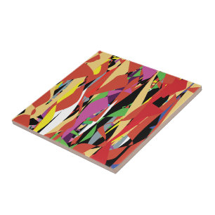 Colourful Patterns Ceramic Tile