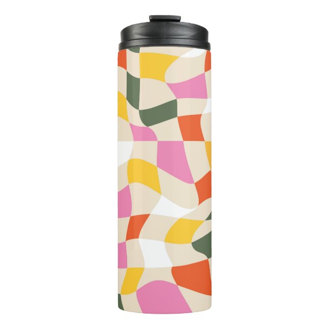 Colourful Patterns: Infuse Vibrancy and Style Thermal Tumbler (Front)