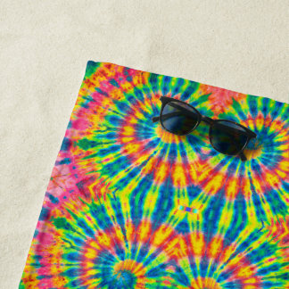 Colourful Patterns Tie-dye Hippie Beach Towel