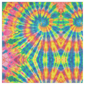 Colourful Patterns Tie-dye Hippie Fabric
