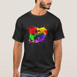 Colourful Paw Baby Pug Dog Love-R Dad Mum, Boy Gir T-Shirt