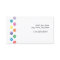 Colourful Paw Prints Border Business Card