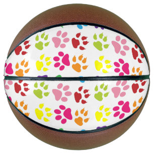 Colourful Paws, Dog Paws, Cat Paws Basketball