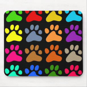 Colourful Paws Mouse Pad