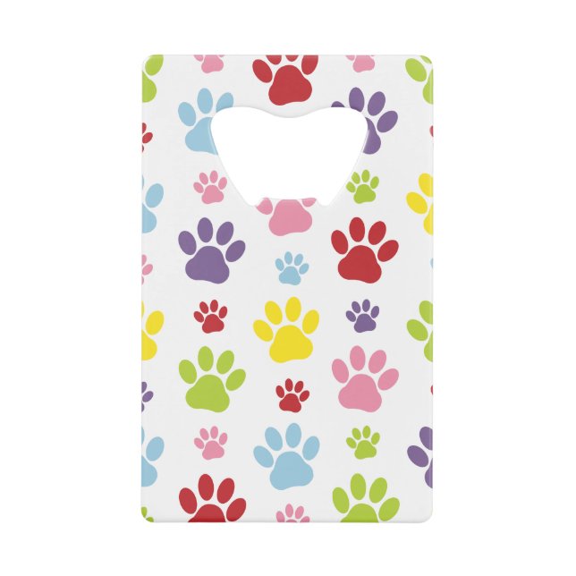 Colourful Paws, Paw Pattern, Dog Paws, Paw Prints (Front)