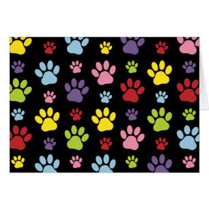 Colourful Paws, Paw Pattern, Paw Prints, Dog Paws