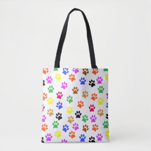 Colourful Paws Tote Bag