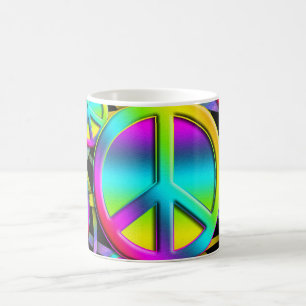 colourful PEACE Coffee Mug