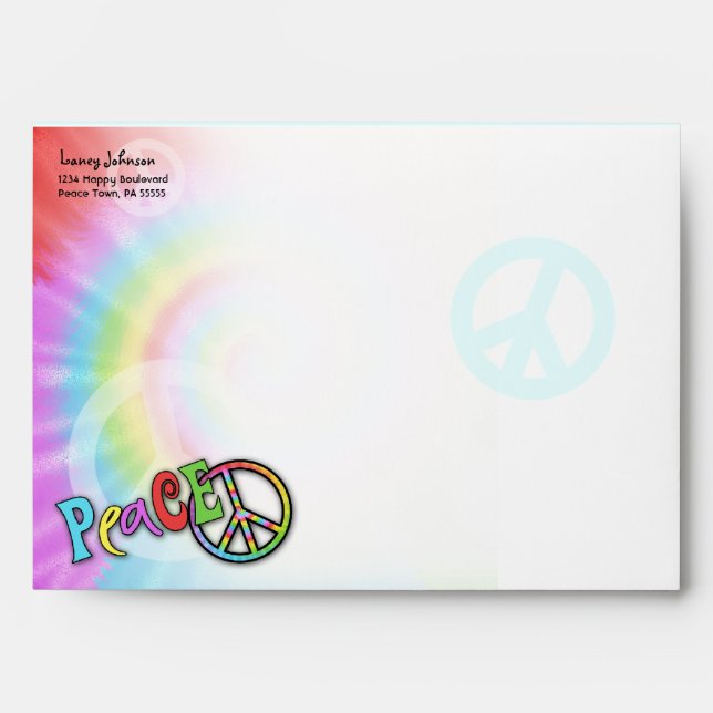 Colourful PEACE Envelope (Front)