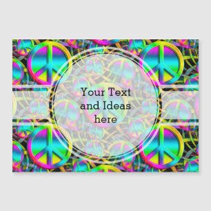 Colourful PEACE seamless pattern + your ideas