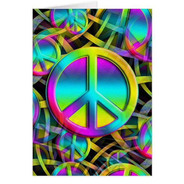 Colourful PEACE seamless pattern + your ideas (Front)