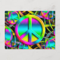 Colourful PEACE seamless pattern + your ideas