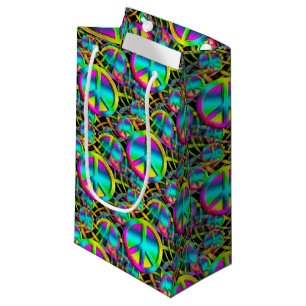 Colourful PEACE seamless pattern + your ideas Small Gift Bag