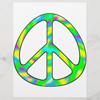 colourful peace sign