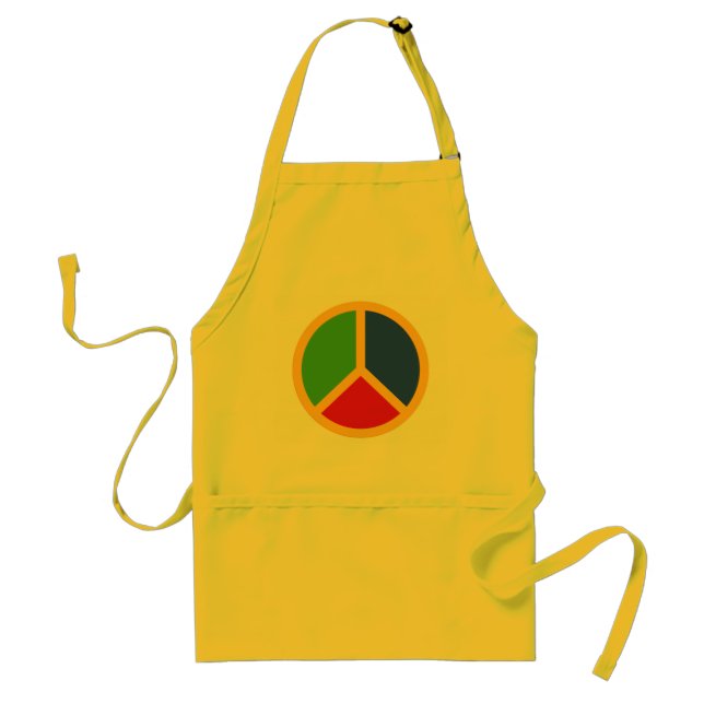 Colourful Peace Sign aprons (Front)