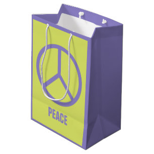 Colourful Peace Sign gift bags