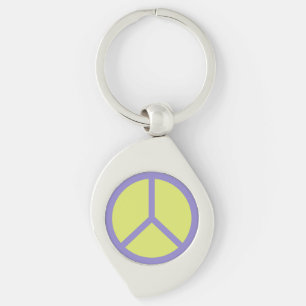 Colourful Peace Sign key chain
