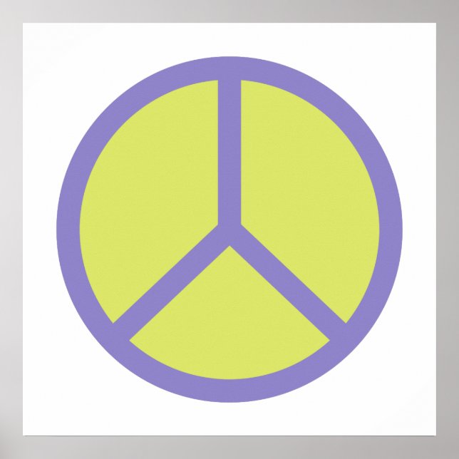 Colourful Peace Sign poster (Front)